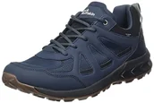 Buty trekkingowe męskie - Jack Wolfskin Męskie buty trekkingowe Woodland 2 Texapore Low M, Night Blue, 44 EU, niebieski (Night Blue), 44 EU - miniaturka - grafika 1