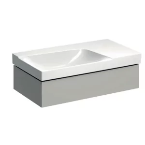 GEBERIT GEBERIT 500.513.00.1 Szafka Xeno2 pod umywalkę 90 cm lewa 1 szuflada ciepły szary mat - Szafki łazienkowe - miniaturka - grafika 1