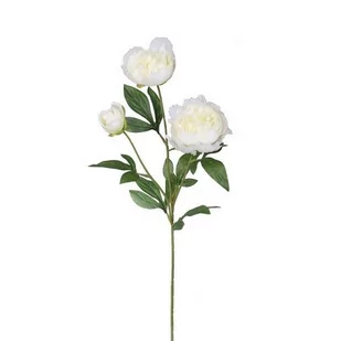 Sztuczna piwonia, 67 cm, biały - Sztuczne kwiaty - miniaturka - grafika 1