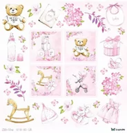 Dekoratorstwo - Papier ozdobny Cut Out 30x30 Little Cuties GIRL - miniaturka - grafika 1