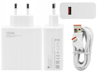ORYGINALNA ŁADOWARKA SIECIOWA XIAOMI MDY-13-EE 120W TURBO 6A + KABEL USB C - Ładowarki do telefonów - miniaturka - grafika 1