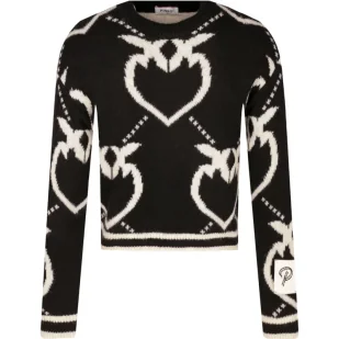 Pinko UP Sweter | Regular Fit | z dodatkiem wełny - Swetry dla dziewczynek - miniaturka - grafika 1
