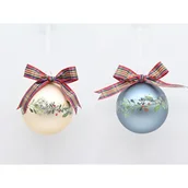 Bombki - Bombka szklana z kokardką 8 cm - miniaturka - grafika 1