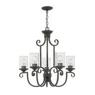 Lampy sufitowe - Casa żyrandol czarny HK-CASA5 Hinkley - miniaturka - grafika 1