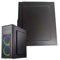 Akcesoria do komputerów stacjonarnych - Gembird Prawy panel boczny do obudowy M100RGB / M100B czarna blacha - miniaturka - grafika 1