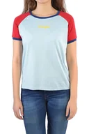 Koszulki i topy damskie - WRANGLER RAGLAN TEE ANGEL FALLS BLUE T-SHIRT DAMSKI - miniaturka - grafika 1