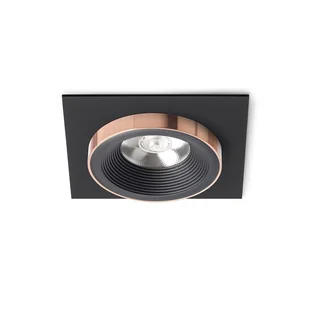 Redlux oprawa sufitowa LED Sharm SQ I 10W 900lm 3000K 24° czarna/czarna miedź wpuszczana R13254 - Lampy sufitowe - miniaturka - grafika 1
