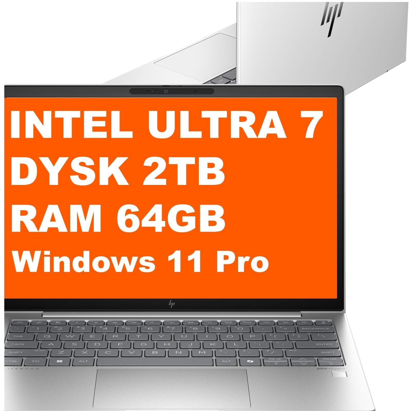 HP EliteBook 630 G11 / D18Q6U8 / Ultra 7 / 64GB / 2TB / Intel Graphics / WUXGA / Win 11 Pro / Srebrny D18Q6U8_64GB_2TB_W11