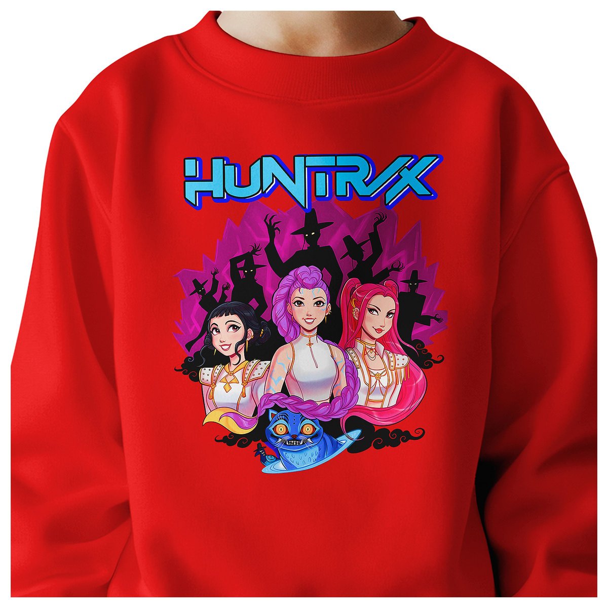 BLUZA DZIECIĘCA KPOP DEMON HUNTERS HUNTRIX 122-128 BAWEŁNIANA JAKOŚĆ