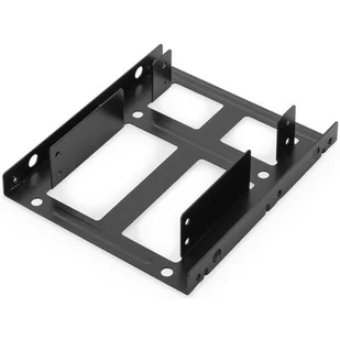 Digitus Ramka montażowa/Adapter SSD/HDD 2x 2.5&amp;quot; do 3.5&amp;quot; (ATA, SATA, SSD) metalowa ,zestaw z kablami, czarna DA-70434 - Obudowy i kieszenie na dyski twarde - miniaturka - grafika 1