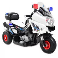 Pojazdy elektryczne dla dzieci - Super-Toys MEGA WIELKI MOTOR HERO Z DŹWIĘKAMI NA POMPOWANYCH KOŁACH NOWOŚĆ / 8815 12 V CH-8815-AIR-BIAŁY - miniaturka - grafika 1