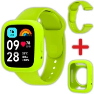 Akcesoria do smartwatchy - Pasek + etui Vanfone 2w1 do Xiaomi Redmi Watch 3 Active, zielony - miniaturka - grafika 1