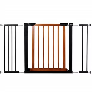 Bramka zabezpieczająca rozporowa do 124cm brązowo-czarna SG0003BC - Zabezpieczenia dla dzieci - miniaturka - grafika 1