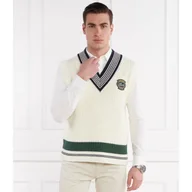 Swetry męskie - Lacoste Sweter | Relaxed fit - miniaturka - grafika 1