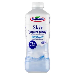 Piątnica XXL Skyr jogurt pitny typu islandzkiego naturalny 1 l - Kefiry, jogurty, maślanki - miniaturka - grafika 1