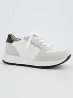 Trampki damskie - Paul Green Skórzane sneakersy w kolorze biało-kremowym - miniaturka - grafika 1