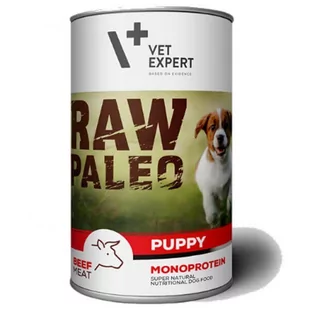 VETEXPERT Vetexpert RAW PALEO puppy beef 6x400g wołowina puszka 26463-uniw - Mokra karma dla psów - miniaturka - grafika 1