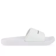 Klapki i japonki męskie - Klapki Calvin Klein Slide Monogram TPU YM0YM00361-YBR - białe - miniaturka - grafika 1