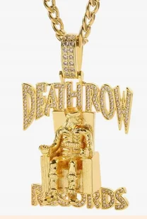 Naszyjnik chain Death Row Records Dr.Dre prezent streetwear Y2K - Naszyjniki - miniaturka - grafika 1