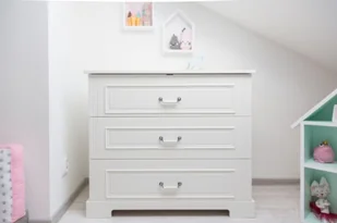 Komoda biała Ines Elegant White 3 szufladowa - Komody dla dzieci - miniaturka - grafika 1
