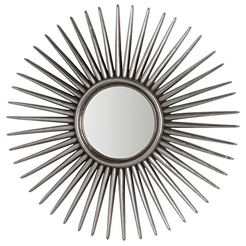 Premier Housewares Alfano lustro ścienne, 78 x 78 x 4 cm, srebrne
