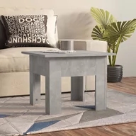 Ławy i stoliki kawowe - shumee shumee Stolik kawowy szarość betonu 55x55x42 cm płyta wiórowa - miniaturka - grafika 1