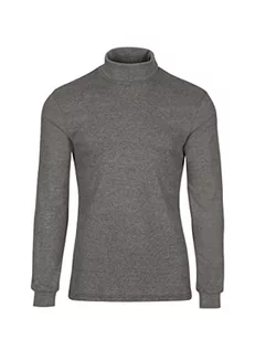 Swetry damskie - Trigema Damski sweter z długim rękawem i golfem, taupe-melanż, XXL - grafika 1