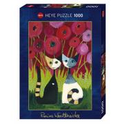 Puzzle - Heye Puzzle 1000 elementów. Szczęśliwe koty, Rosina Wachtmeister - miniaturka - grafika 1