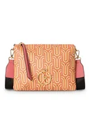 Torebki damskie - Trzykomorowa listonoszka Nobo z nadrukiem - miniaturka - grafika 1