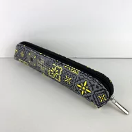 Piórniki - Etui saszetka piórnik mini lisboa szara - miniaturka - grafika 1