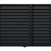 Ogrodzenia - Polbram Brama przesuwna teleskopowa Kreta 4x1,5 m prawa automat czarna - miniaturka - grafika 1