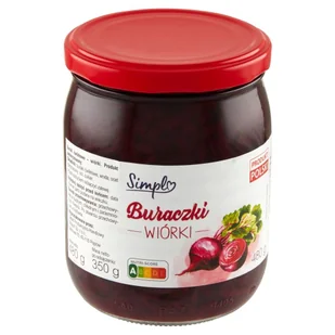 Simpl Buraczki wiórki 480 g - Warzywa w marynacie - miniaturka - grafika 1