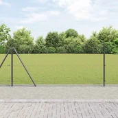 Ogrodzenia - Lumarko Ogrodzenie z słupkami Szary 10 x 1 m - miniaturka - grafika 1