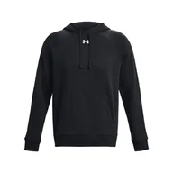 Bluzy męskie - Męska Bluza UNDER ARMOUR UA RIVAL FLEECE HOODIE 1379757-001 – Czarny - miniaturka - grafika 1