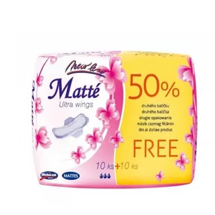 Mattes, Podpaski Duo Ultra ze skrzydełkami, 20szt. - Podpaski - miniaturka - grafika 1