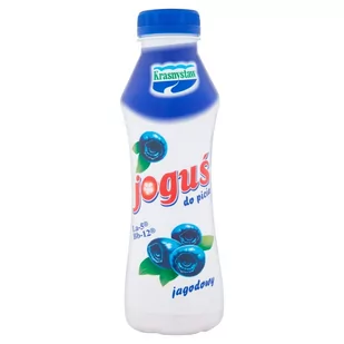 Krasnystaw Joguś Jogurt do picia jagodowy 350 g - Kefiry, jogurty, maślanki - miniaturka - grafika 1