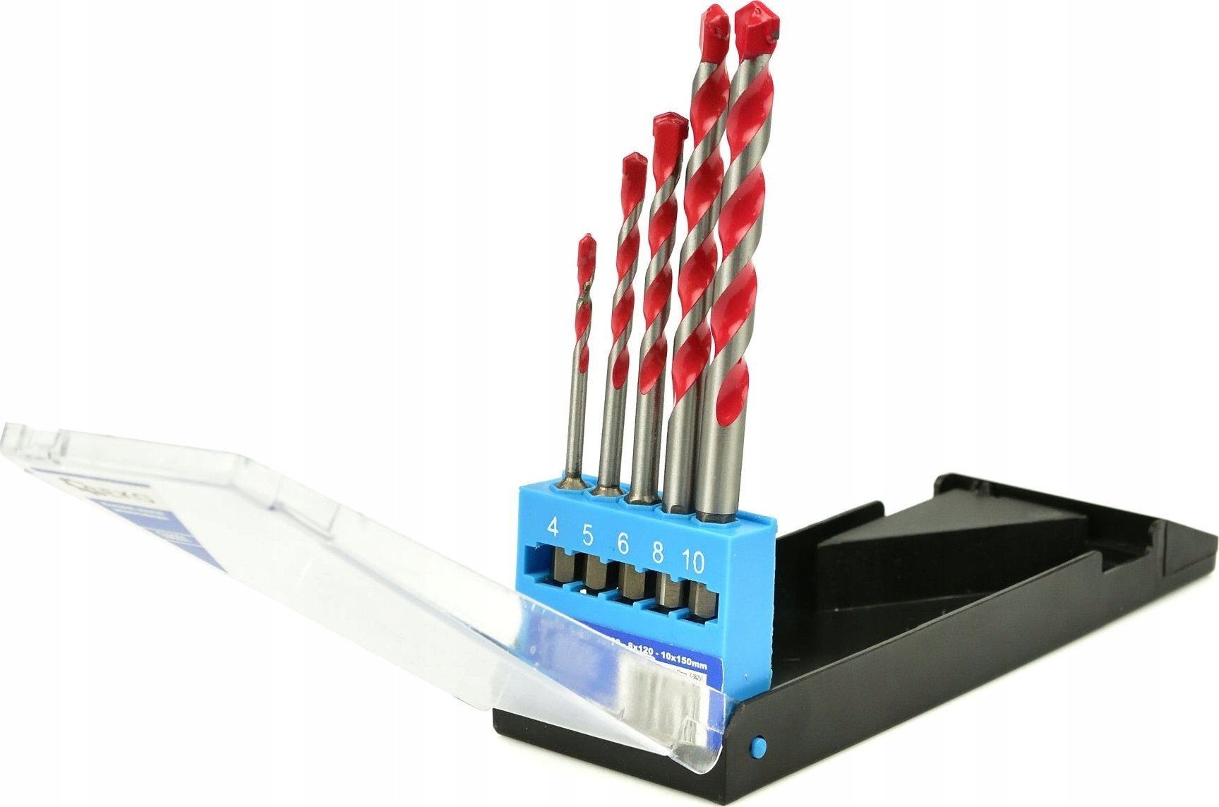 Geko Wiertło Kpl. wierteł uniwersalnych 5szt. 4-10mm 150