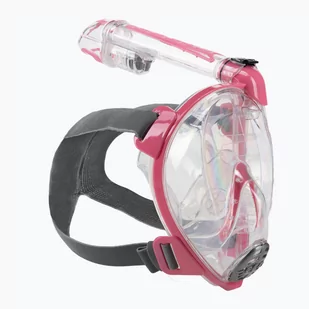 Maska pełnotwarzowa do snorkelingu Cressi Duke Dry Full Face clear/pink - Maski do nurkowania - miniaturka - grafika 1