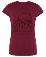 Koszulki i topy damskie - T-Shirt damski fajny nadruk Relax góry r.L - miniaturka - grafika 1