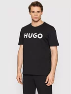 Koszulki męskie - Hugo T-Shirt Dulivio 50467556 Czarny Regular Fit - miniaturka - grafika 1