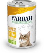 Mokra karma dla kotów - Yarrah Bio kawałeczki, 6 x 405 g - Biokurczak z biopokrzywą i biopomidorami w sosie - miniaturka - grafika 1