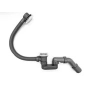 Syfony - Syfon wannowy przelewowy ze spustem metalowym typu click clack - miniaturka - grafika 1