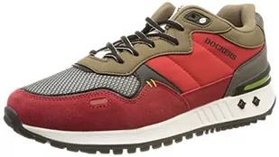 Dockers by Gerli Męskie sneakersy 50pw002, czerwony - ciemnoczerwony - 45 EU - Sneakersy damskie - miniaturka - grafika 1