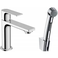 Baterie umywalkowe - HANSGROHE 72216000 Rebris E Jednouchwytowa bateria umywalkowa 110 z głłwkł Bidette i włłem 160 cm bez kompletu odpływowego Chrom - miniaturka - grafika 1