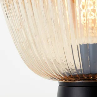Brilliant Lampa stołowa Kaizen, Ø 25 cm, bursztyn, szkło - Lampy stojące - miniaturka - grafika 2