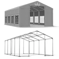 Pawilony ogrodowe - Namiot Imprezowy Całoroczny 8x8x2,5 Szary WINTER ISD - miniaturka - grafika 1