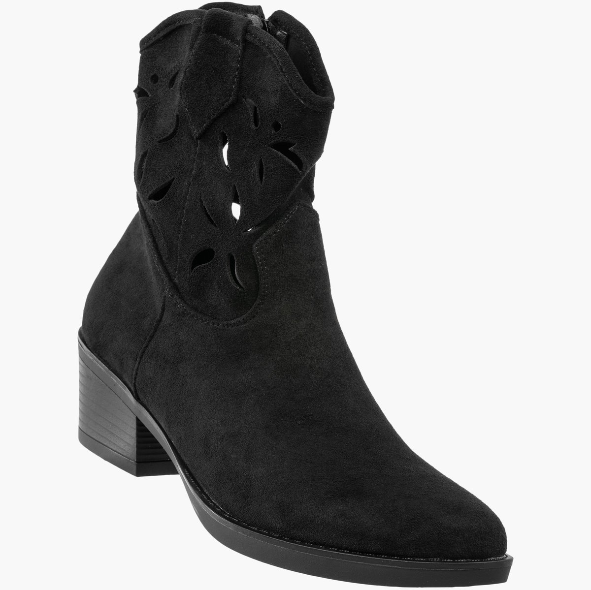 Botki Damskie Kowbojki Buty Ocieplane Zimowe Czarne M.Daszyński Czarny 37