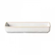 Tace i patery - Costa Nova Tacka prostokątna głęboka Roda White 27 cm - miniaturka - grafika 1