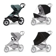 Wózki dziecięce - Wózek sportowy Thule Urban Glide 3 Mid blue + Pałąk bezpieczeństwa + Osłona przeciwdeszczowa + Siatka przeciw komarom - miniaturka - grafika 1