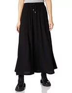 Spódnice - Urban Classics Damska spódnica z wiskozy, długa spódnica z wiskozy, dostępna w wielu kolorach, rozmiary XS-5XL, czarny, S - miniaturka - grafika 1